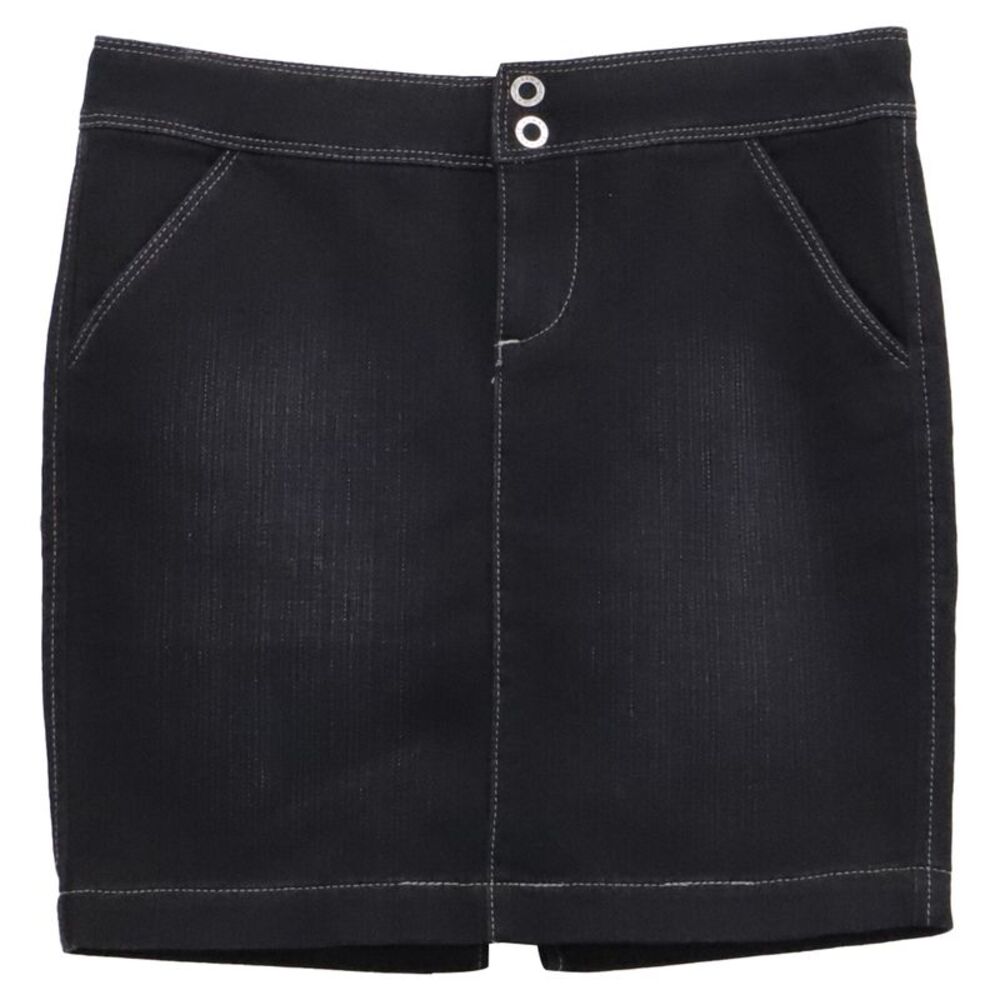 Armani Exchange Mini Skirt in Black Cotton